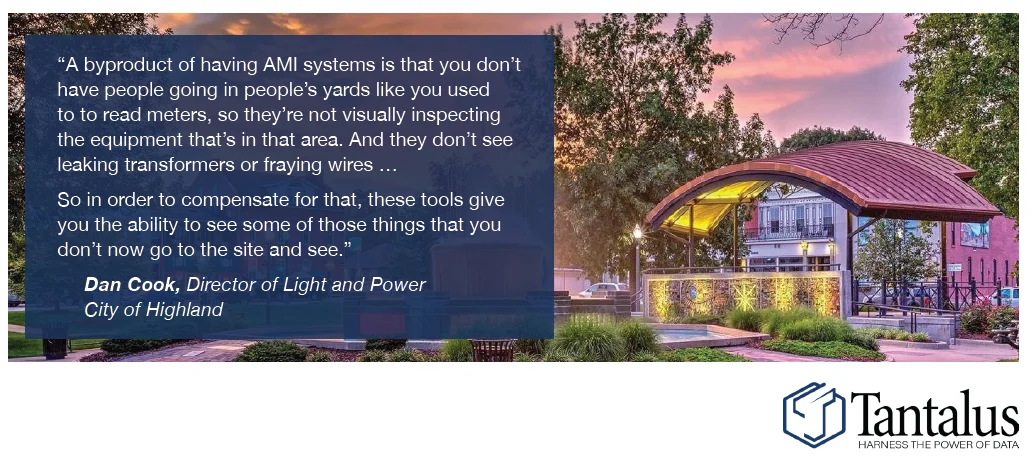 Highland Illinois testimonial for TRUGrid™ Analytics